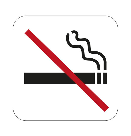 Bild på Habo Symbol No smoking 80x80mm SB