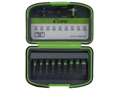 Luna Impact TORX Bitssats (10-delar)