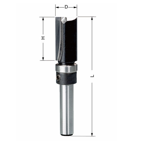 Delver Bottenskärande Mallfräs 12.7×45×90 S=8mm