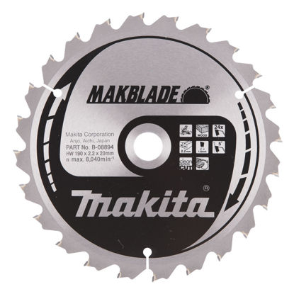 Bild på Makita B-08894 Sågklinga 190mm 24T (Universal)