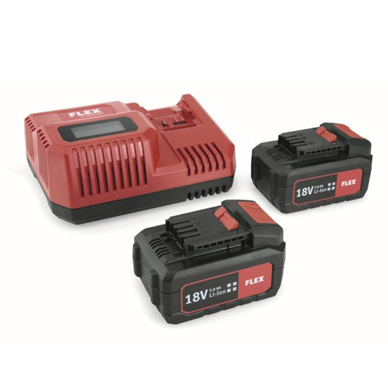 Flex Power 55 R Batteripaket 2x5,0ah + laddare