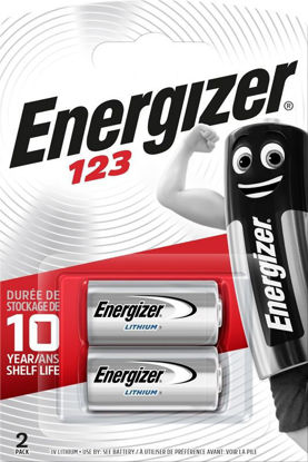 Bild på Energizer Litium CR123 Foto/Alarm Batteri 2-Pack