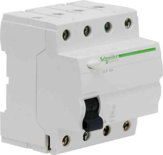 Schneider Electric Jordfelsbrytare Typ A, 4-polig, 40A, 30mA