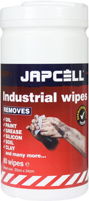 Japcell Industrial Wipes - 80 Våtservetter för Effektiv Rengöring