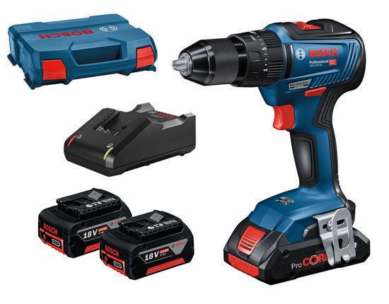 Bosch GSR 18V-55 Borrskruvdragare 18V (2x4,0ah)