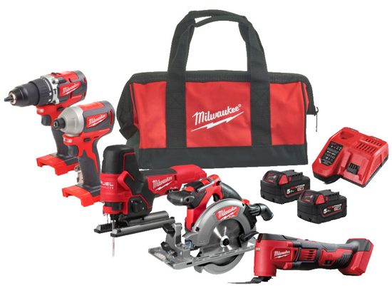 Milwaukee M18 FPP5K-502B Powerpack 18V (2x5,0ah)