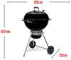 Weber Master-Touch GBS 57 cm – Ocean Blue Brikettgrill