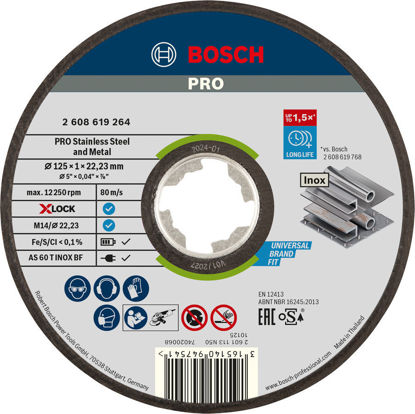 Bosch X-LOCK Kapskiva 125x22,2x1,0mm  Expert for Metal & INOX