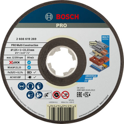 Bosch X-LOCK Kapskiva Multi Construction 125x1,0x22,2mm